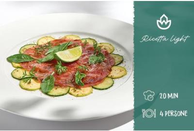 Carpaccio di manzo e zucchine