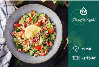 Insalata di Cous cous alla menta - Ricetta light