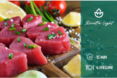 Insalata di bocconcini di tonno – Ricetta light