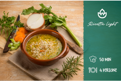 Zuppa d’orzo alle erbe – Ricetta Light