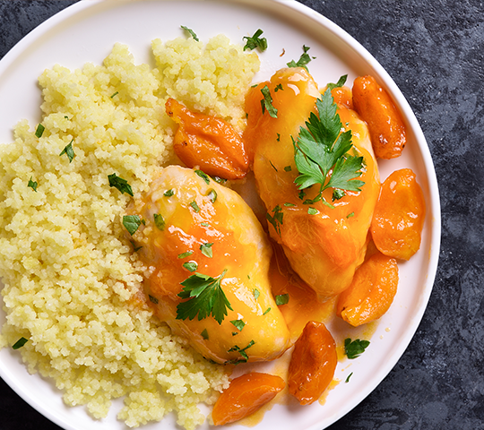 Cous Cous con pollo e arance