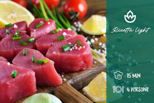 Insalata di bocconcini di tonno – Ricetta light