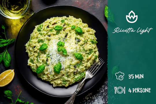 Risotto zucchine e stracchino – Ricetta Light