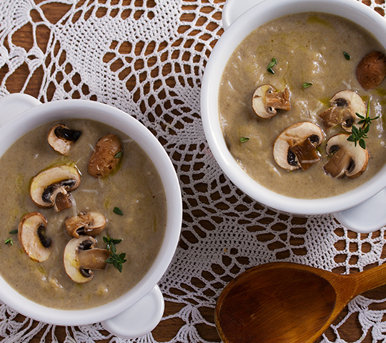 Ricetta light - Vellutata di funghi e castagne