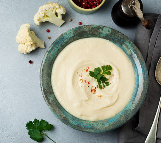 Zuppa di cavolfiore al peperoncino - Ricetta Light