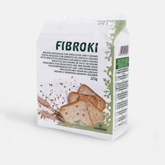 Fette biscottate con semi di lino e sesamo - Fibroki